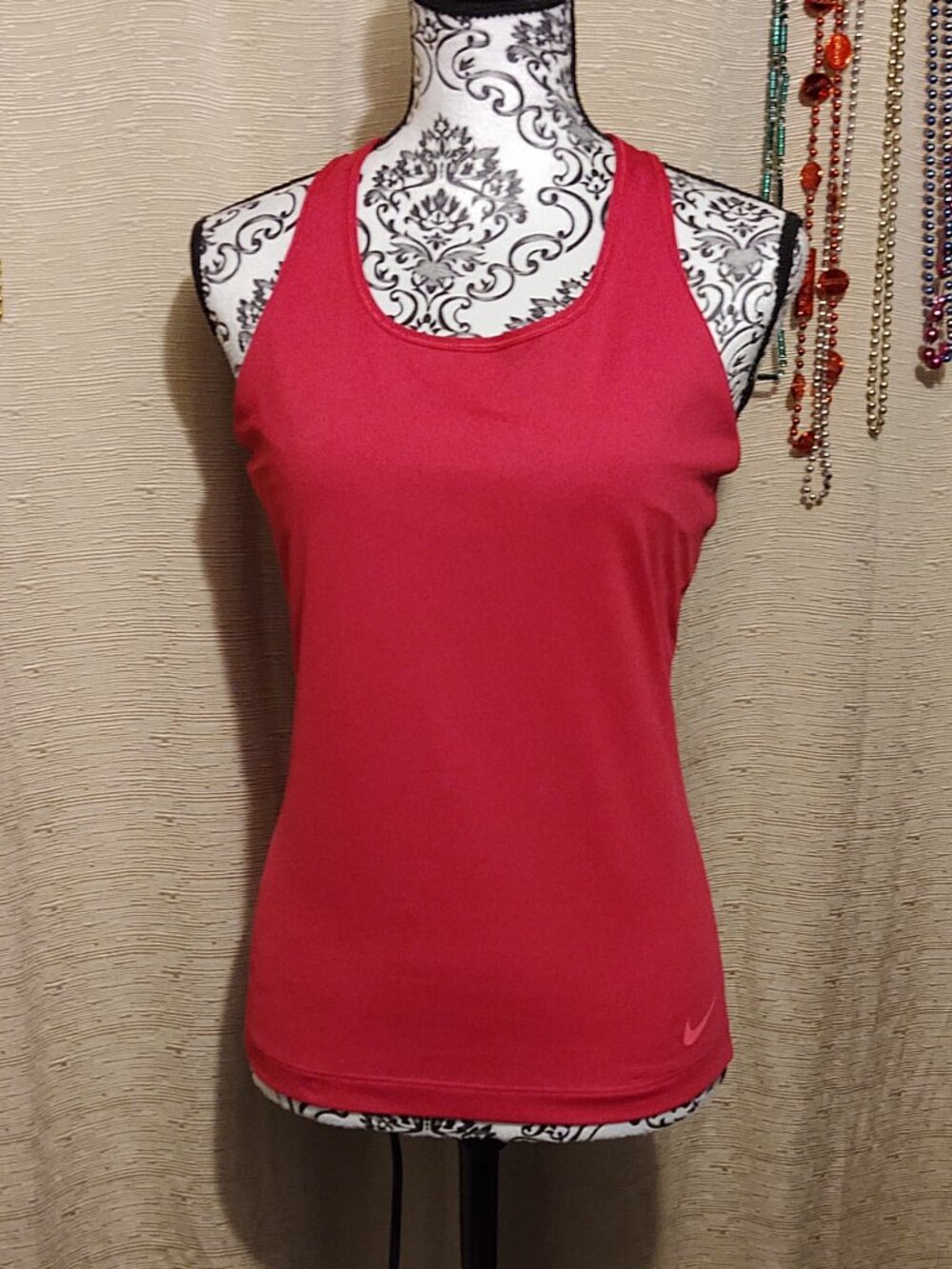 Nike Pro Compression Pink Racerback Top Lg